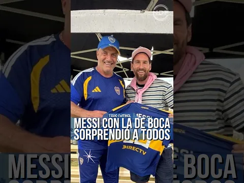 Leo Messi con la camiseta de Boca #messi #leomessi #futbol