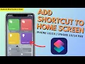How To Add Shortcuts As Widgets to iPhone Home Screen