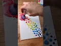 Download Lagu Satisfying Painting with Rainbow Colors Using a Make-up Brush! 🤩✨🎨 #artistomg #art #shortsart