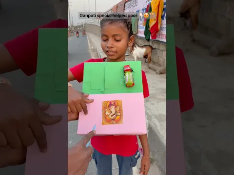 Ganpati special helped poor 👇🏻😍🎊 #viral #helping #shorts #ganpatibappamorya