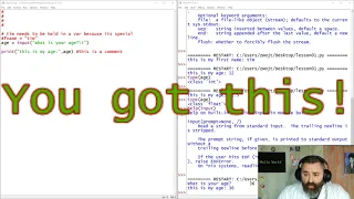 Python Fundamentals - Intro to Variables Help Print and More