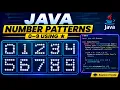 Java Number Pattern Program Print 0 9 Using Star Patterns Java Programming