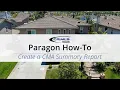 Paragon How-To Create a CMA Summary Report