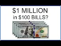 How Many 100 Dollar Bills Make 1 Million