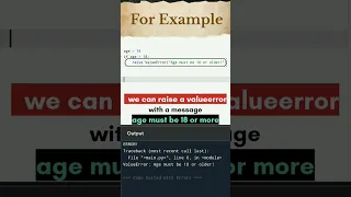 Manually raise exception in python