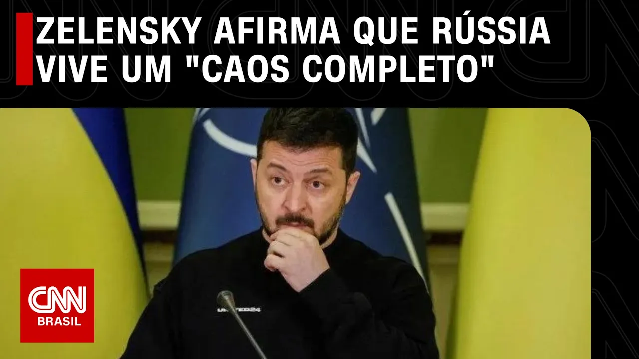 Zelensky afirma que Rússia vive um "caos completo" | LIVE CNN