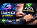 How to Install Gemini CLI on Windows NVDA Screen Reader Accessible Tutorial