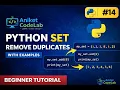 Set in Python in Marathi Python Set Explained with Real Life Examples