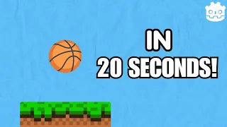 Bouncing Ball in 20 Seconds Fast Godot 4 Tutorial