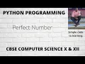 15 Python Program to Find Perfect Number Hindi