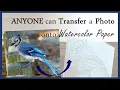 How to Trace EASY Painting Outlines from a Photo Transfer an Image onto Watercolor Paper Part 1