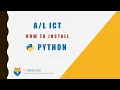 Python Sinhala Tutorial - 1