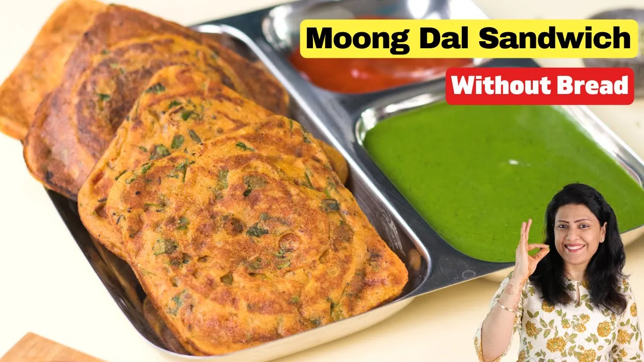 No Bread-Moong Dal Sandwich          Mints Recipes