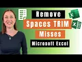 Simple fix when TRIM function doesn t work no formula required