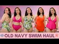 Old Navy Swim Try On Haul Bikinis One Pieces and Swim Dresses Midsize Try On