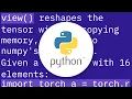 What does view do in PyTorch
