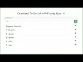 Developed To-Do List in PHP using Ajax - 4