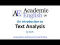 How to critically analyse a reading text