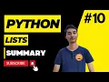 Python Week 4 - Python List Part 1 IIT Madras Data Science Python List Operations Programs