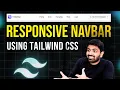 Build A Responsive NavBar using TailwindCSS Tailwind CSS For Beginners 2024