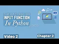 Input Function in Python Python Training in Hindi Python Tutorial for Beginners