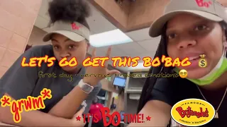 GRWM first day of work my first job EVER BOJANGLES EDITION