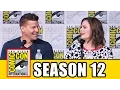 BONES Season 12 Comic Con Panel Part 1 Emily Deschanel David Boreanaz TJ Thyne Michaela Conlin