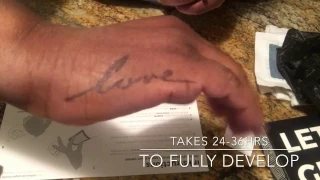 How to apply InkBox Temporary Tattoo Demo