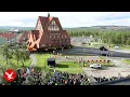 Download Lagu Live: Sweden's historic 600-ton Kiruna Church moves to new home - Day two