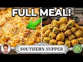 Squash Casserole Supper - Fried Okra