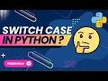 Python Tutorial - Match Case Statement Explained in Hindi 2025 Python Switch Case Alternative
