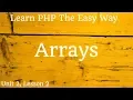Learn PHP - Arrays
