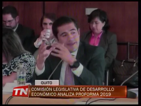 Comisión legislativa de desarrollo económico analiza proforma 2019