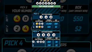 Pick 3 Fast Numbers Online Lottery Game