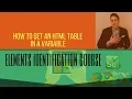 Web Elements Free Course 2018 - How to Get an HTML Table in a Variable