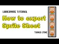 LibreSprite to export Sprite Sheet Como exportar hoja de Art