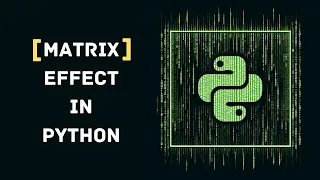 Creating a Matrix Effect in Python with Curses library PySeek