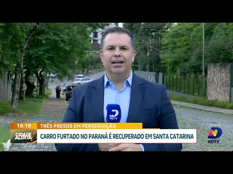 Perseguição policial termina com prisões e recuperação de veículo furtado em São Bento do Sul