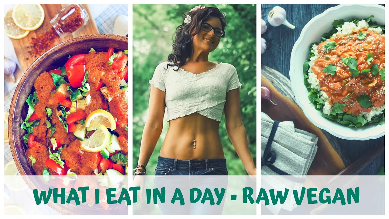 WHAT I EAT IN A DAY  RAW FOOD VEGAN