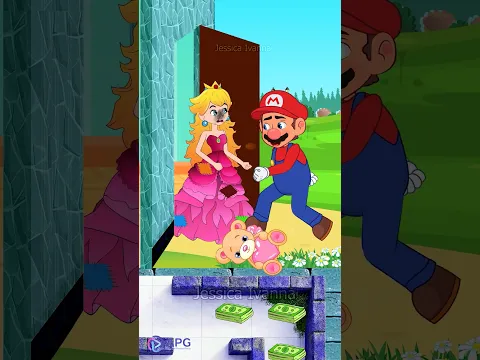 How Princess Peach Prepares for Her Romantic Date with Mario 👑💖✨ #shorts #mario