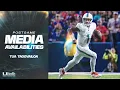QB Tua Tagovailoa meets with the media after Miami Dolphins
