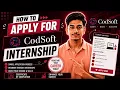 How to apply for CodSoft virtual internship 2023 Aditya Kulkarni