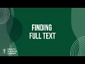 Find Full Text Articles at JABSOM Library