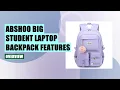 abshoo Big Student Laptop Backpack Review - Perfect for College High School Girls