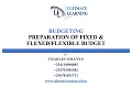 Budgeting Preparation of Fixed Flexed Budget