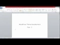 WordPress Theme Development Bangla Part - 2
