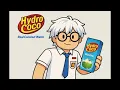 Iklan Hydro coco versi cartoon AI 