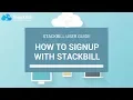 StackBill Cloud Management Portal - Userguide How to Signup with Stackbill