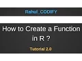 How to Create a Function in R R Data Science Tutorial 2 0