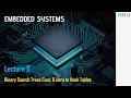 Embedded Systems Lecture 6 - Binary Search Trees Cont intro to Hash Tables